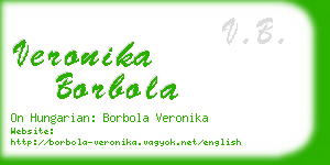 veronika borbola business card